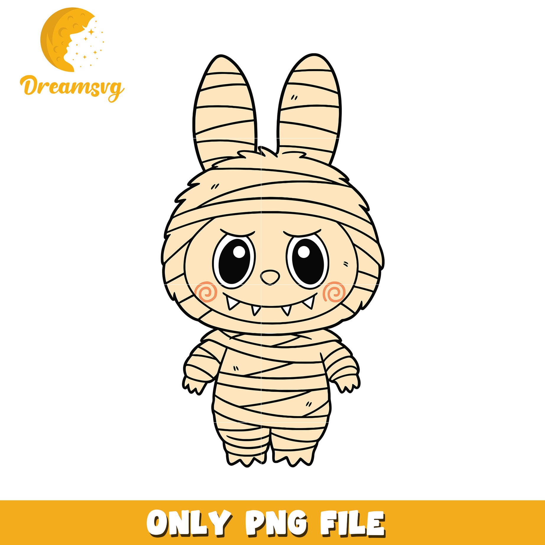 Labubu mummy png, popmart labubu​ png, ​horror movie characters png