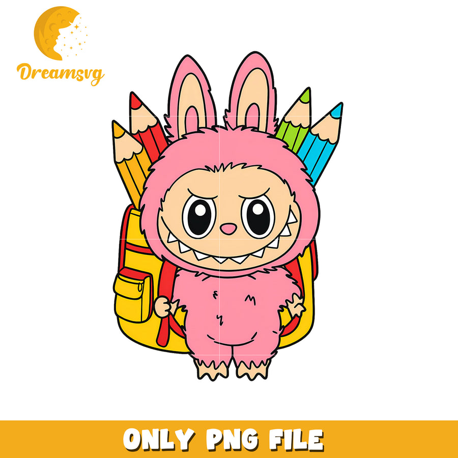 Labubu pink go to school png, labubu blind box​ png, labubu price png