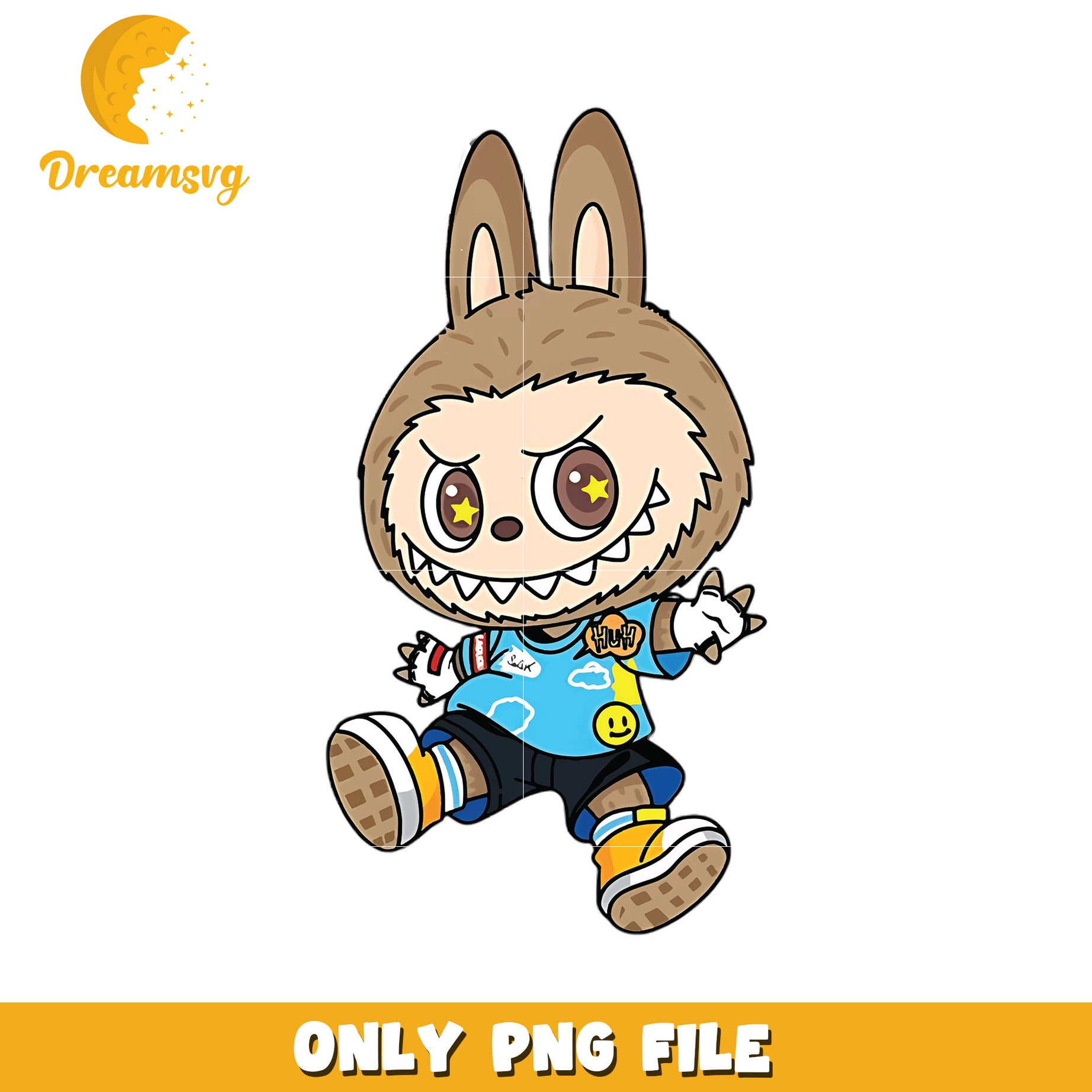 Labubu sportwear design png, popmart labubu​ png, cartoon characters png