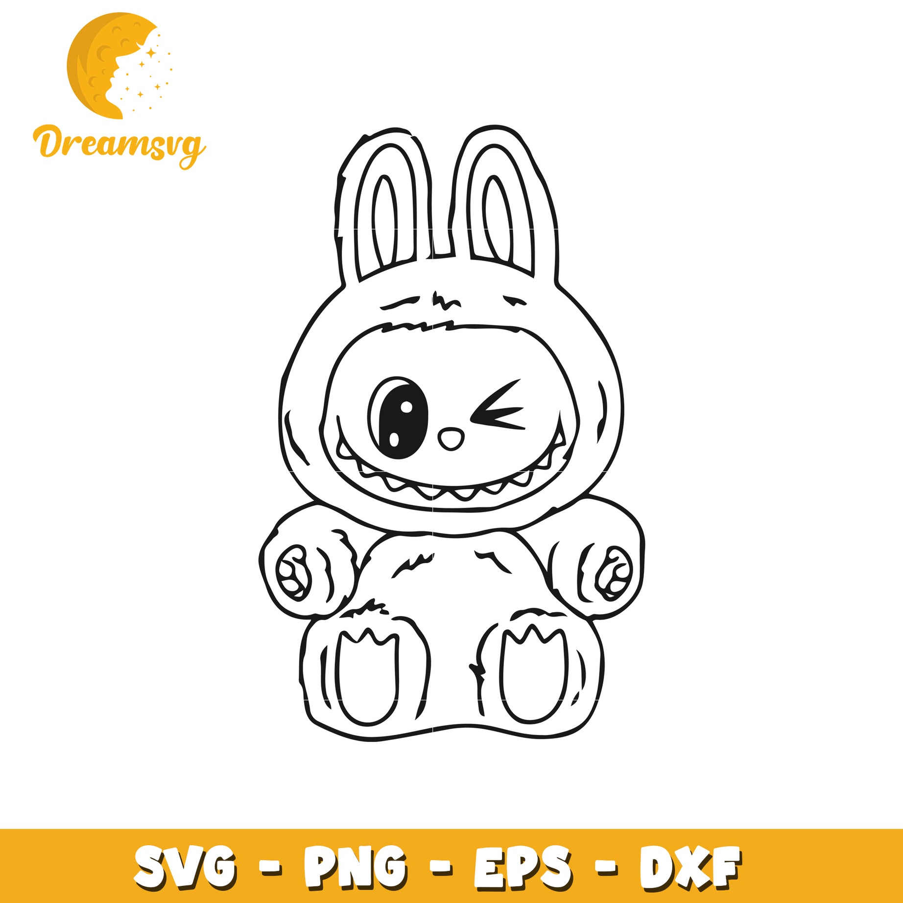 Labubu winkle svg, labubu dolls svg, popmart labubu svg