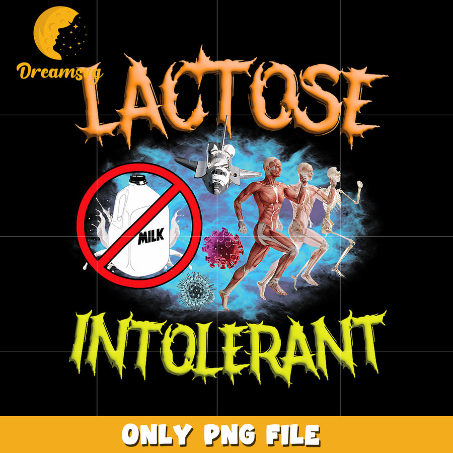 Lactose intolerant png,  funny quote png, dairy free png