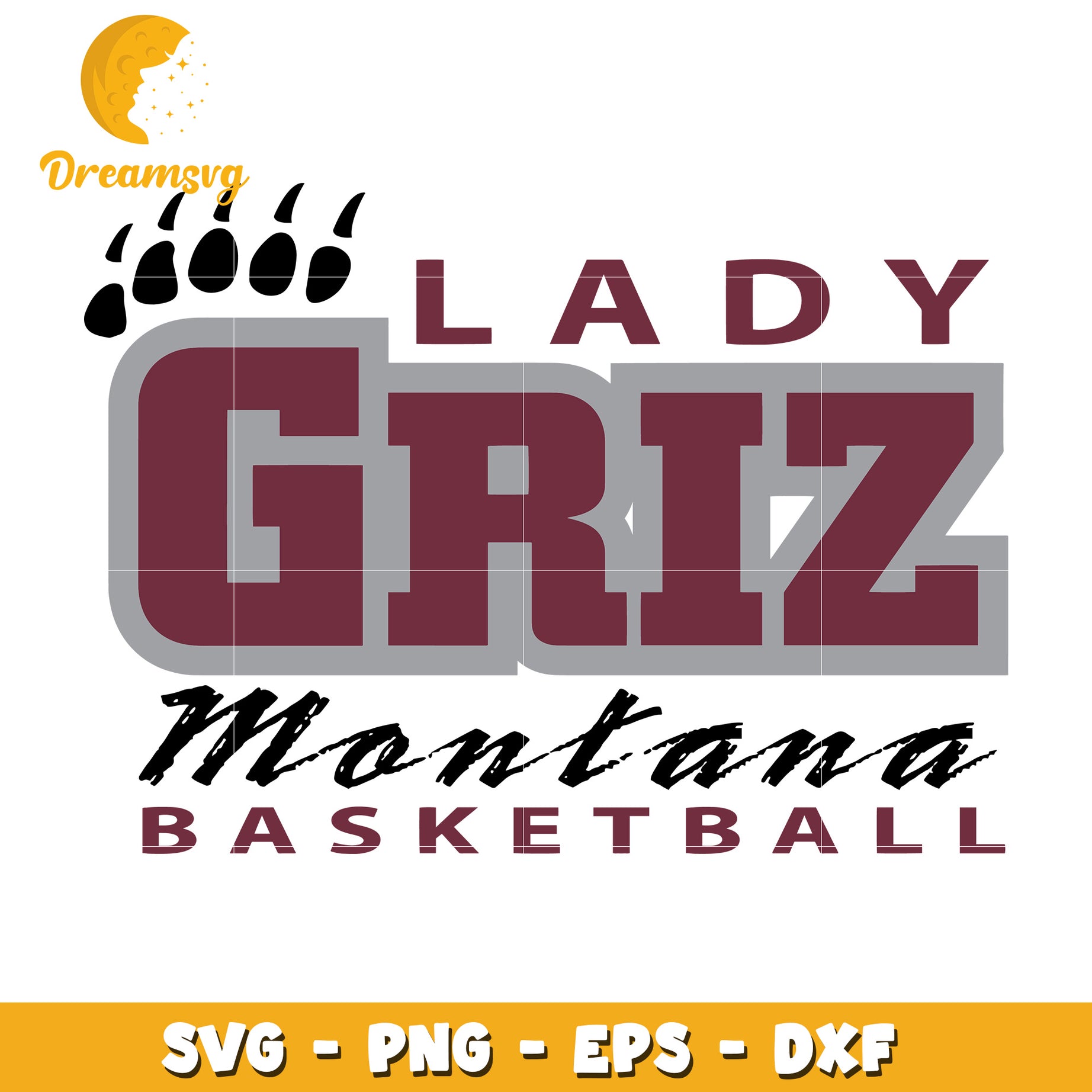 Lady Griz Montana Basketball SVG
