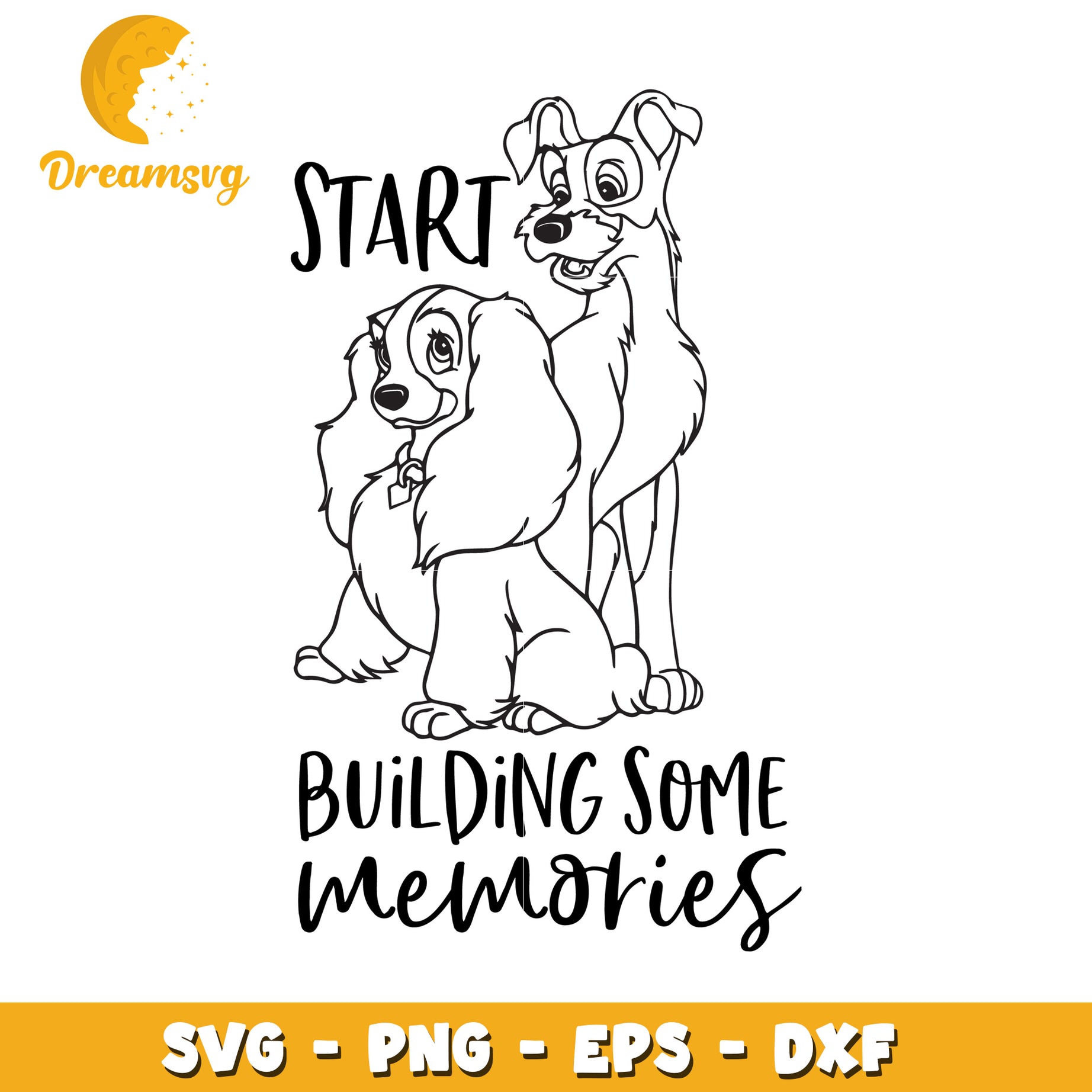 Lady and Tramp SVG Cut File