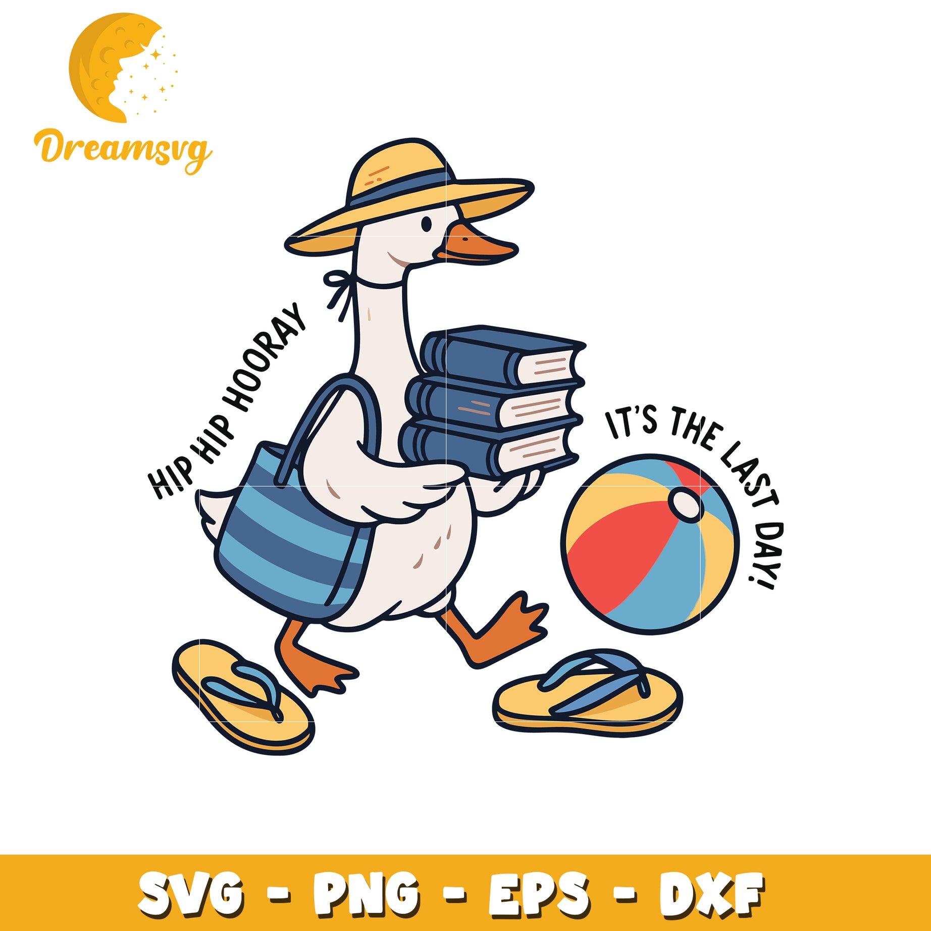 Last Day Of School Goose SVG Cut File
