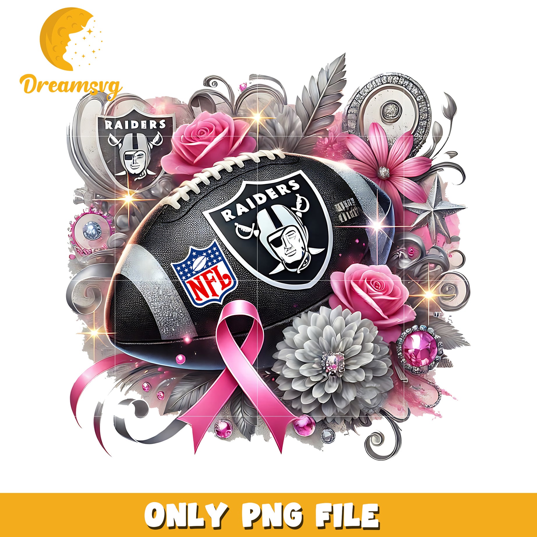 Las vegas raiders flowers png, nfl football png, nfl playoffs png