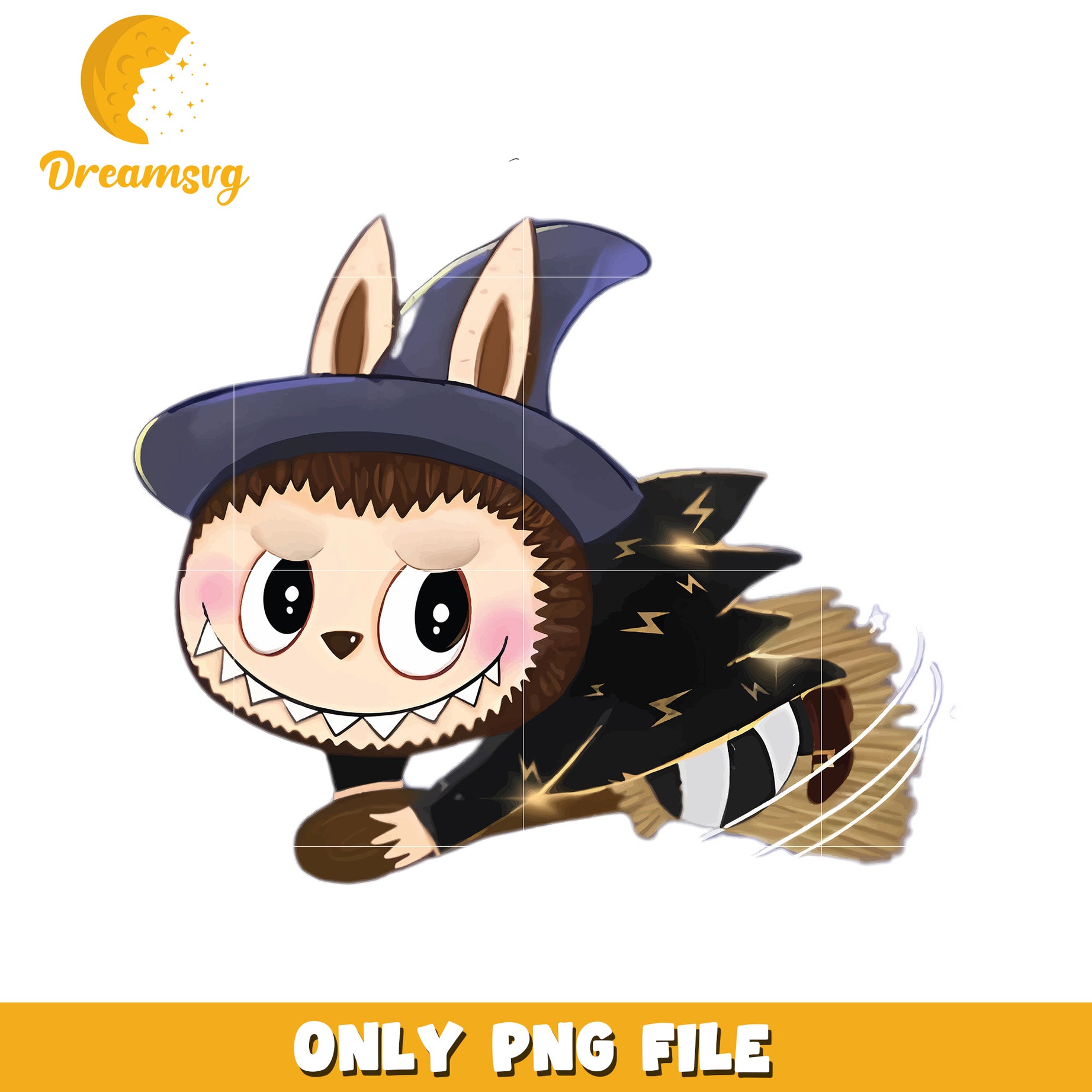 Laubu witch design png, popmart labubu​ png, cartoon characters png