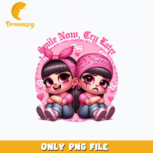 Chicano smile now cry later valentine png