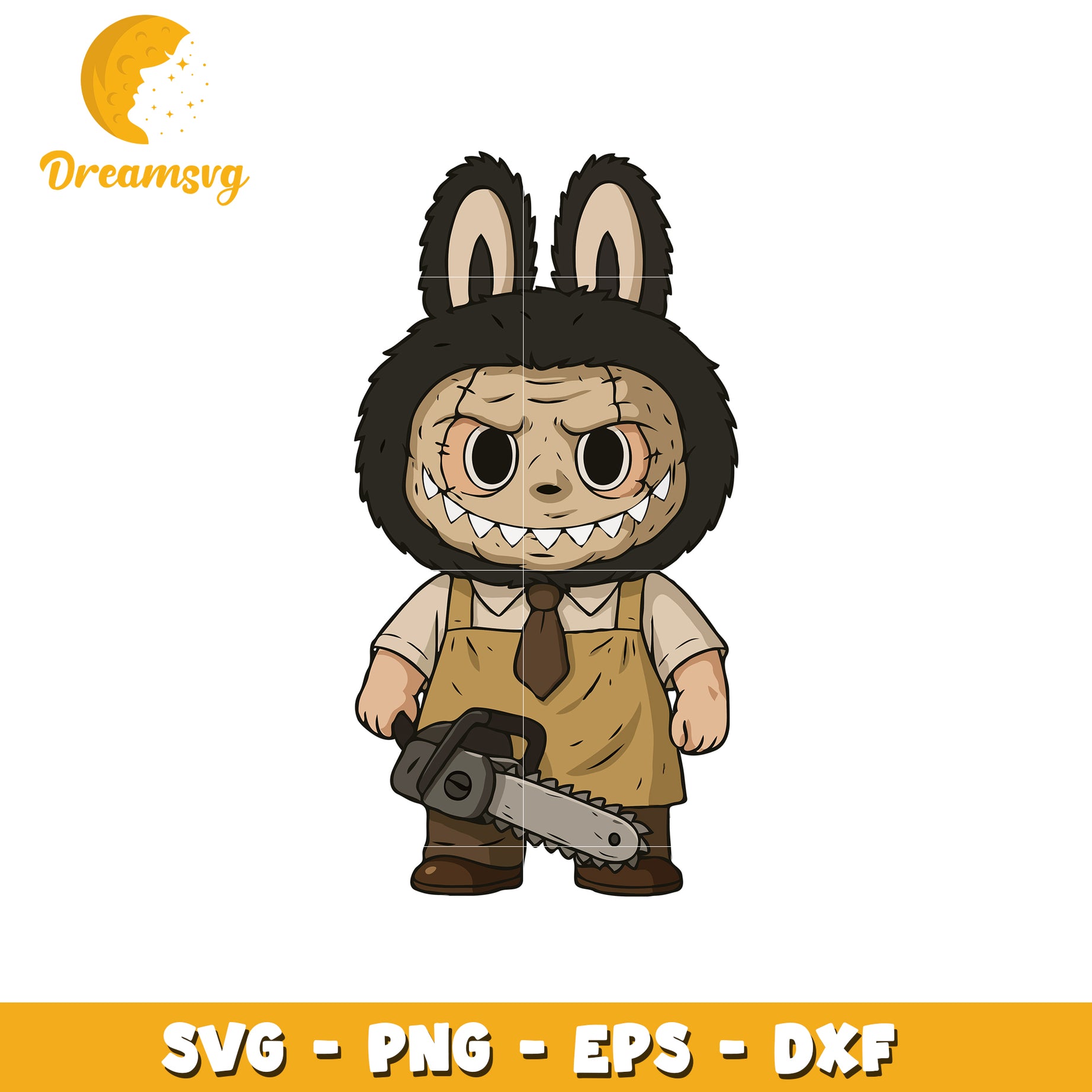 Leather face labubu svg, labubu characters svg, labubu outfits svg