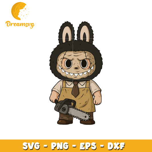 Leather face labubu svg, labubu characters svg, labubu outfits svg