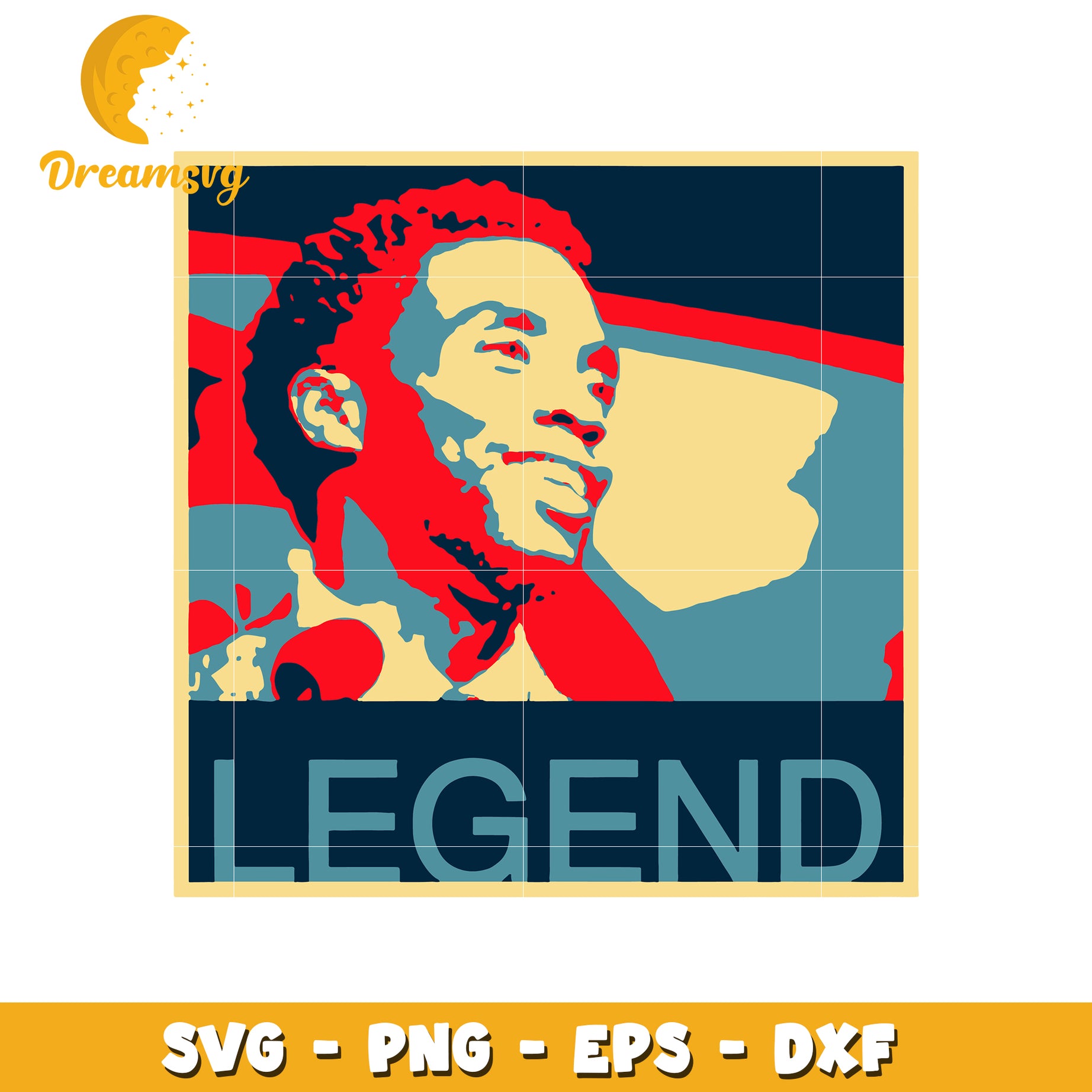 Legend Portrait SVG PNG EPS DXF