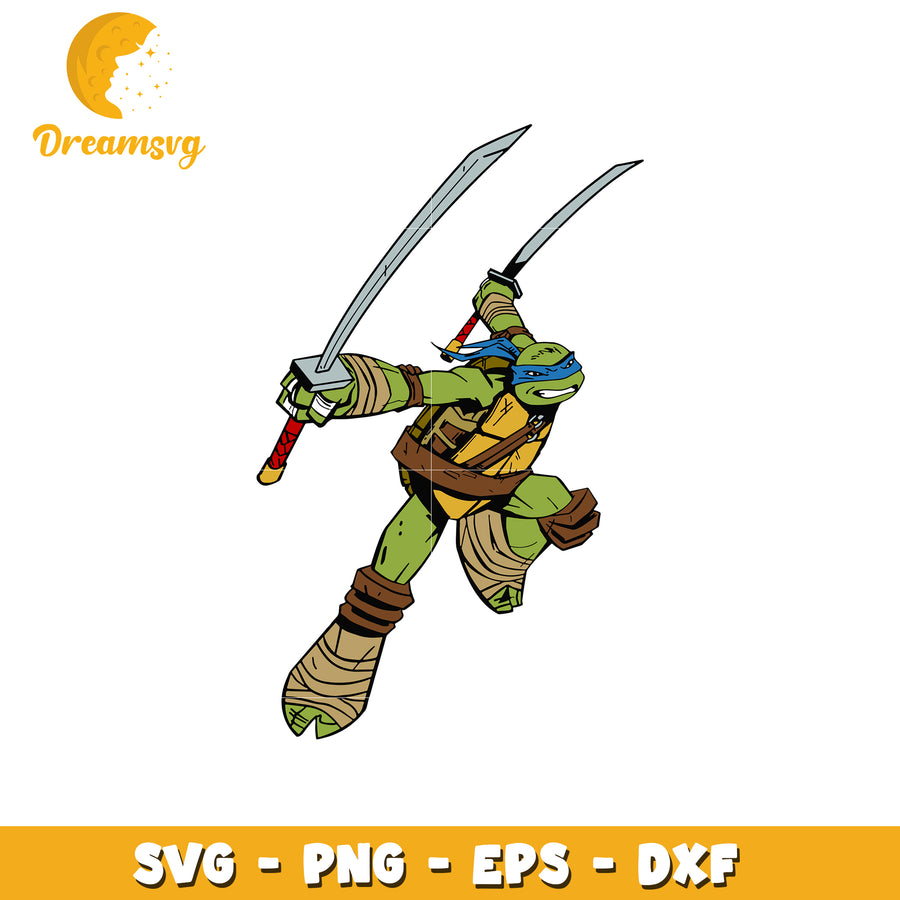Leo TMNT SVG PNG EPS DXF Cut File