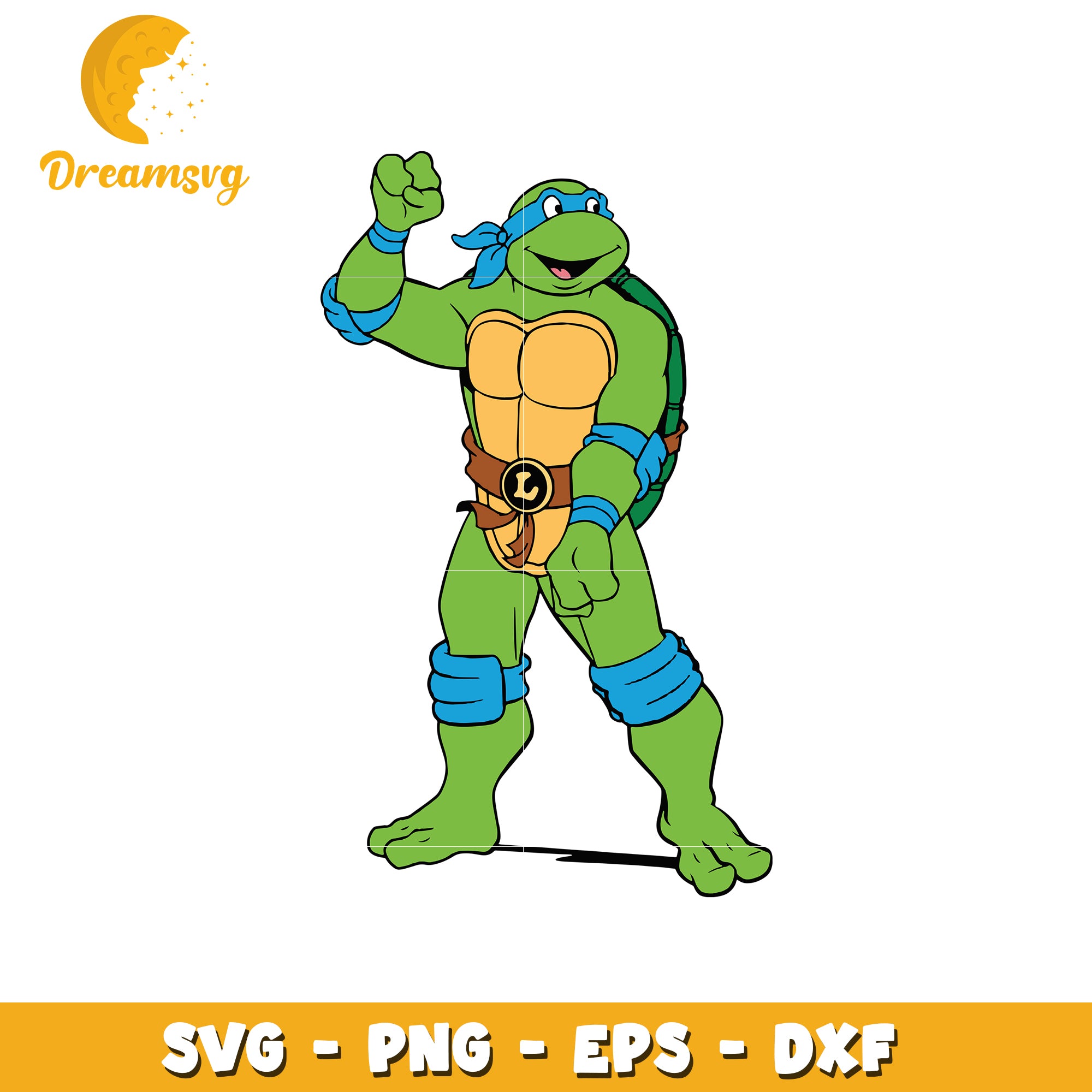 Leonardo Turtle SVG PNG EPS DXF