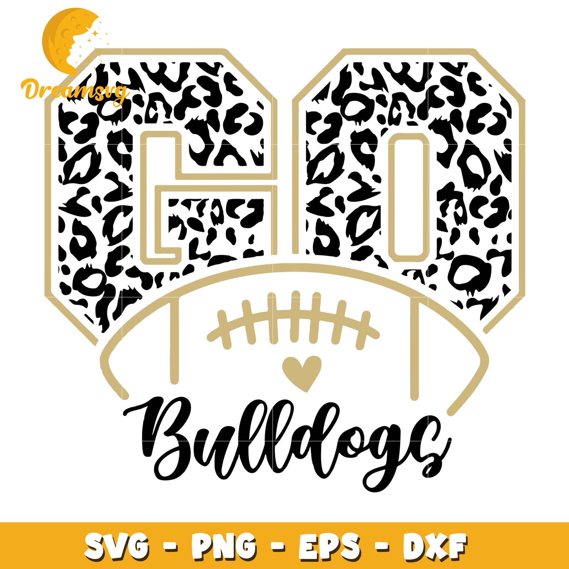 Leopard Bulldogs SVG Cut File