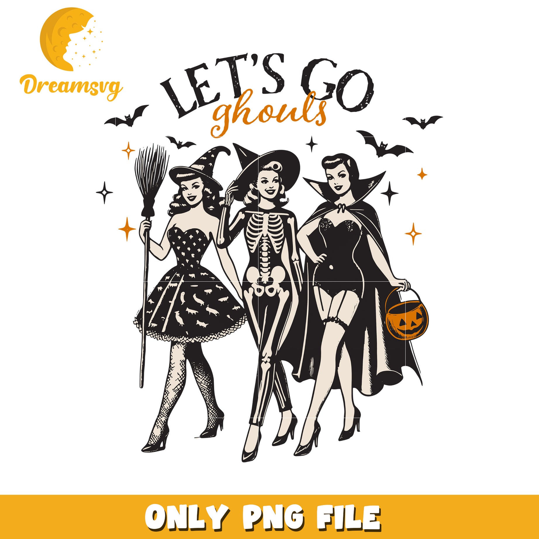 Let's go ghouls png, halloween movies​ png, halloween wallpaper​ png