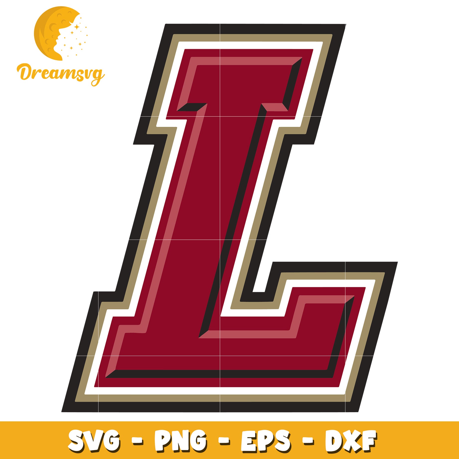 Letter L SVG PNG EPS DXF Cut File