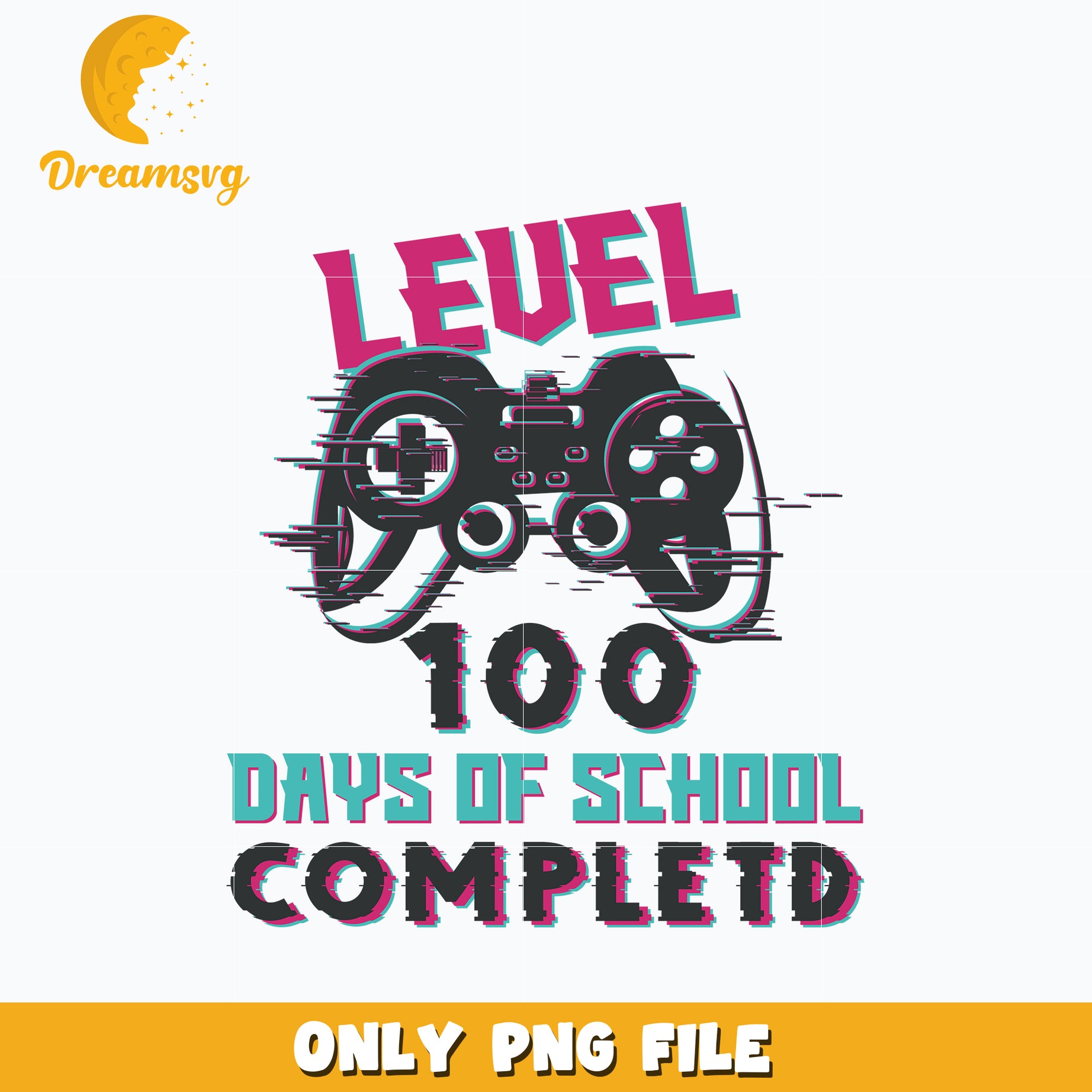 Level 100 days of school completed Png