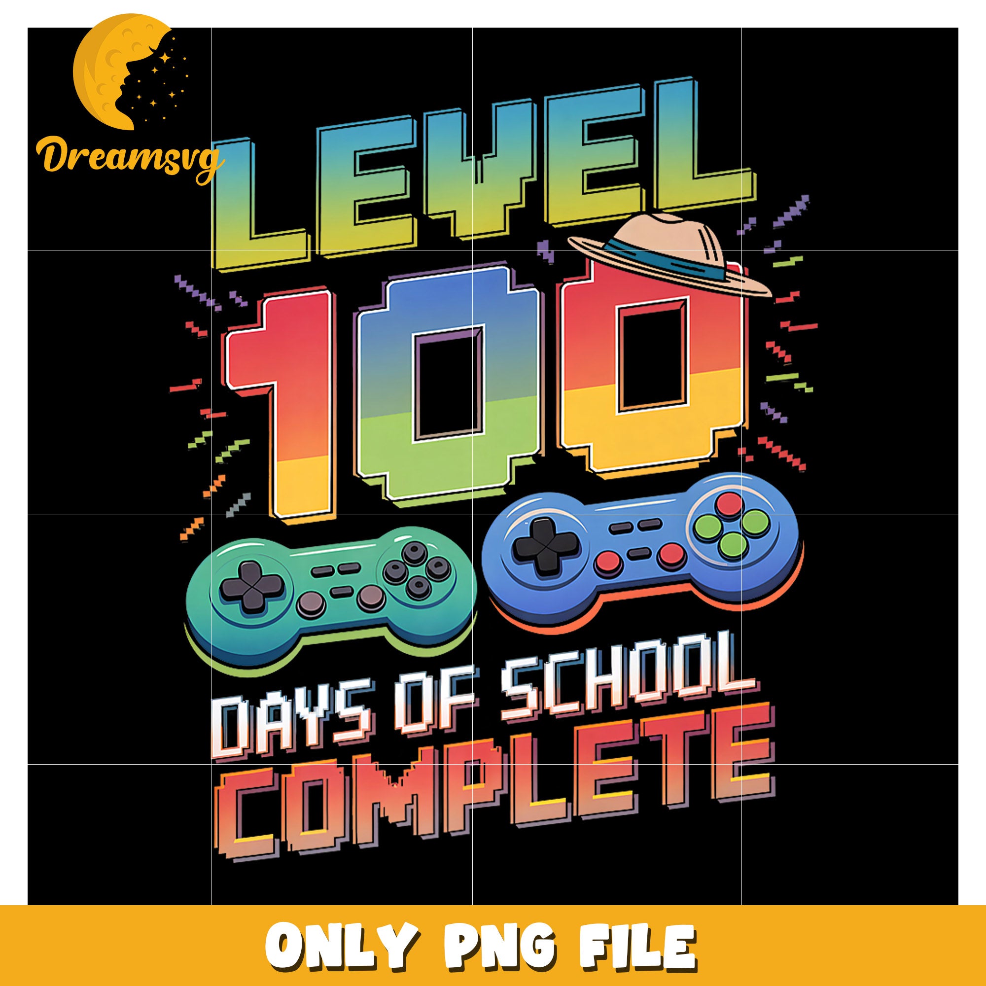 Level 100 Days School PNG