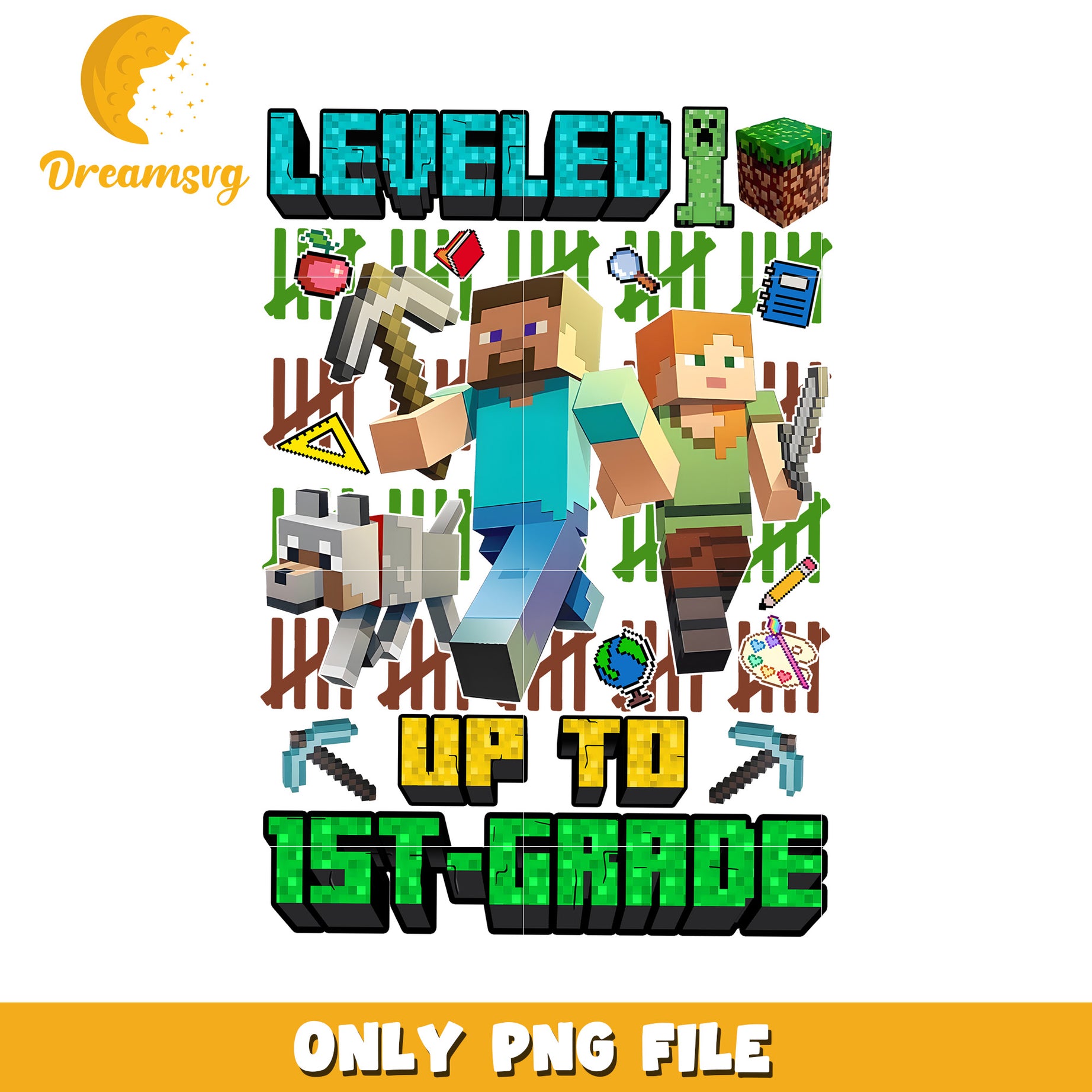 Leveled up to 1st grade creeper png, minecraft png, minecraft games png