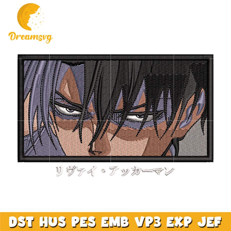 Levi eyes box embroidery design