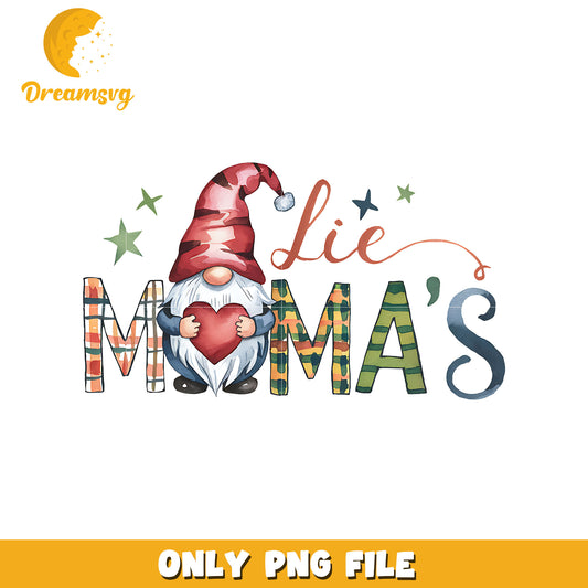 Lie mama's gnome valentine png, gnome valentine png, mama png