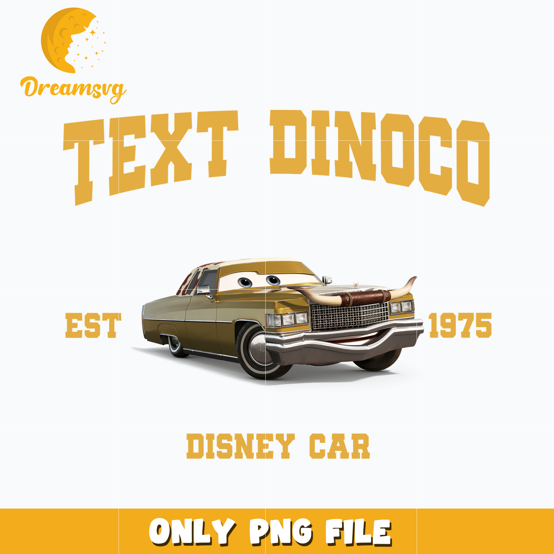 Disney Car Tex Dinoco est 1975 png