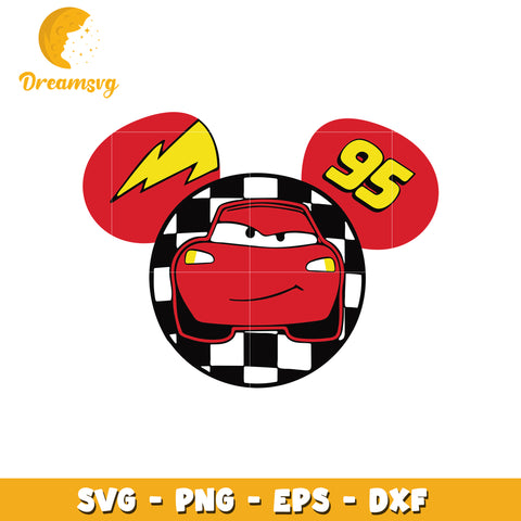 Lightning mc queen svg, disney svg, cars movie characters svg