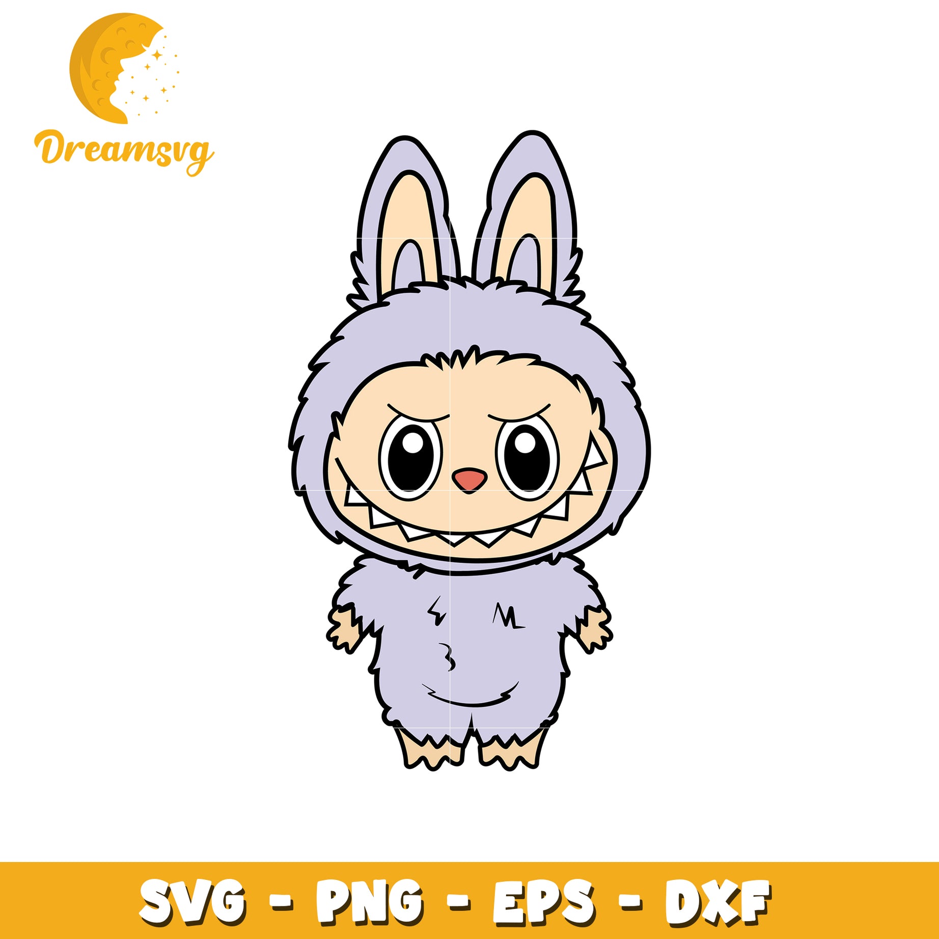 Light purple labubu svg, popmart labubu svg, labubu dolls svg