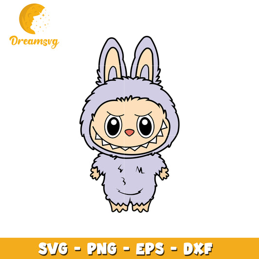 Light purple labubu svg, popmart labubu svg, labubu dolls svg