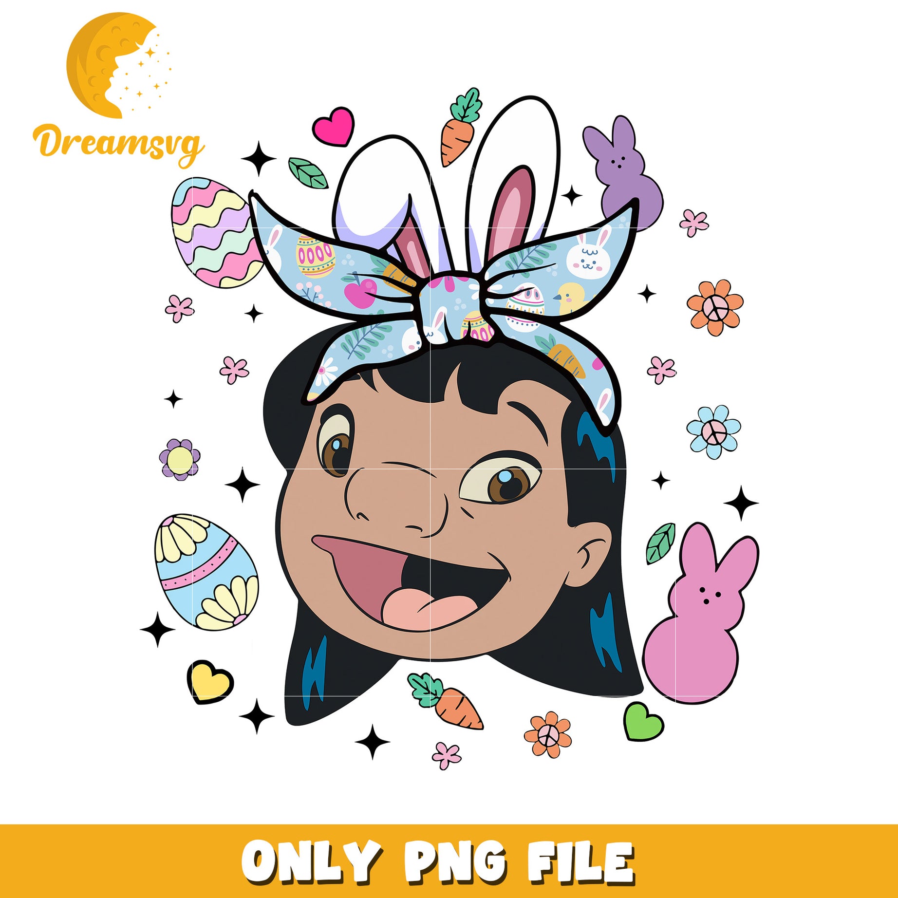 Lilo Easter Bunny PNG Sublimation