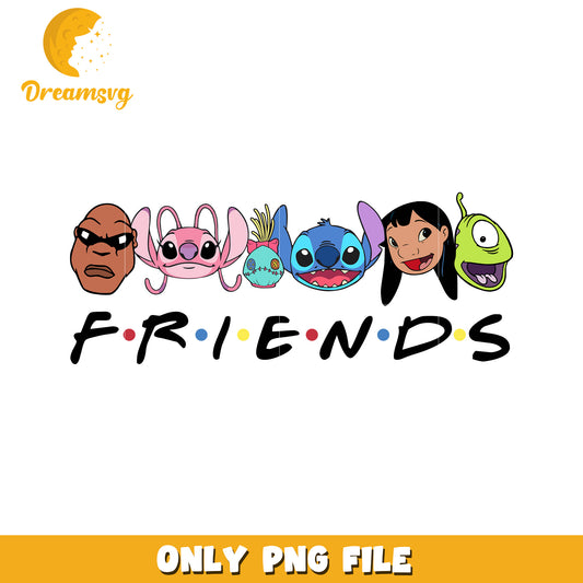 Lilo & Stitch Friends PNG, SVG Cut File