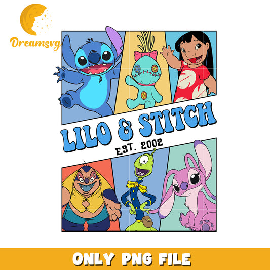 Lilo & Stitch PNG, Cartoon, Disney, 2002