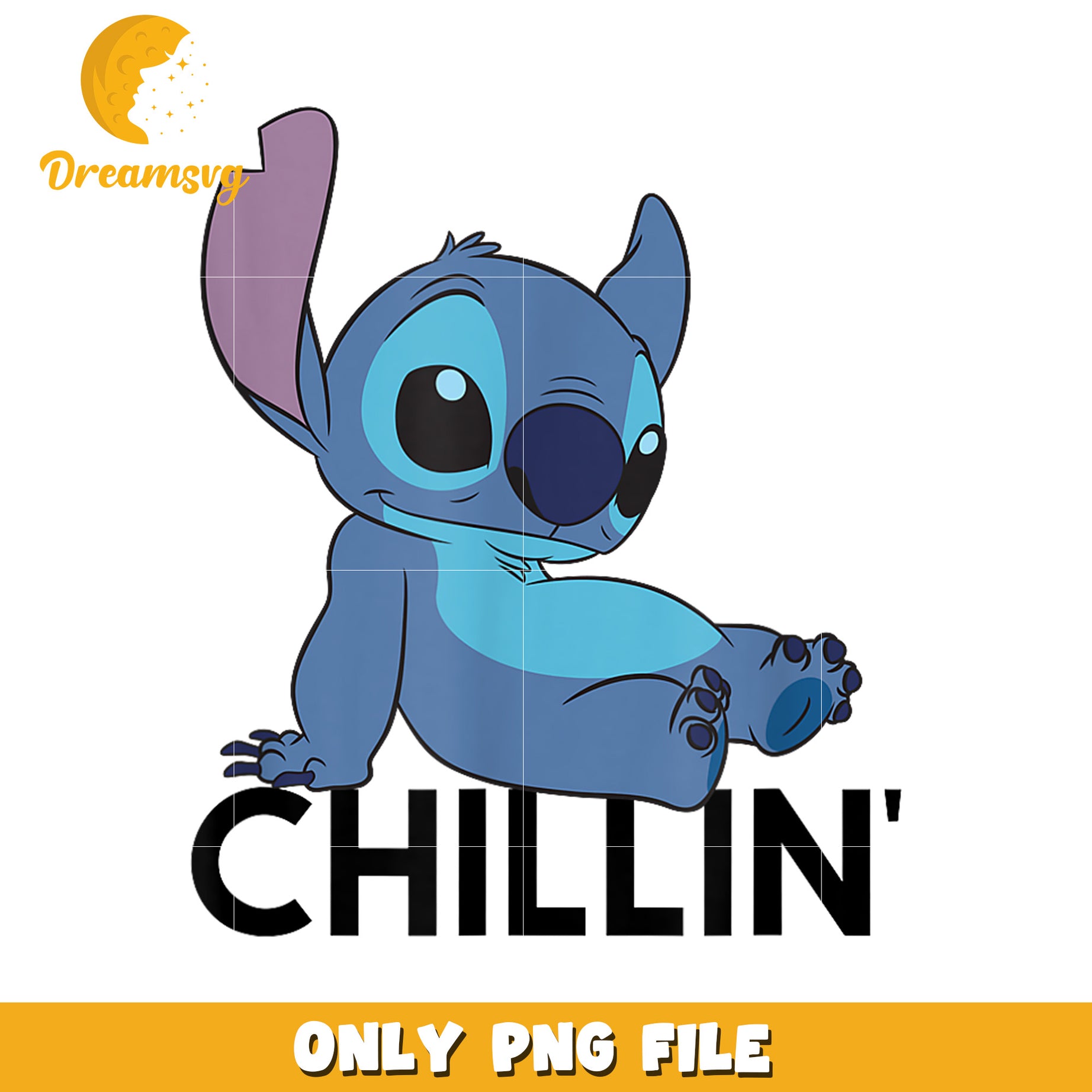 Lilo and stitch chillin png, disney stitch png, chill stitch png