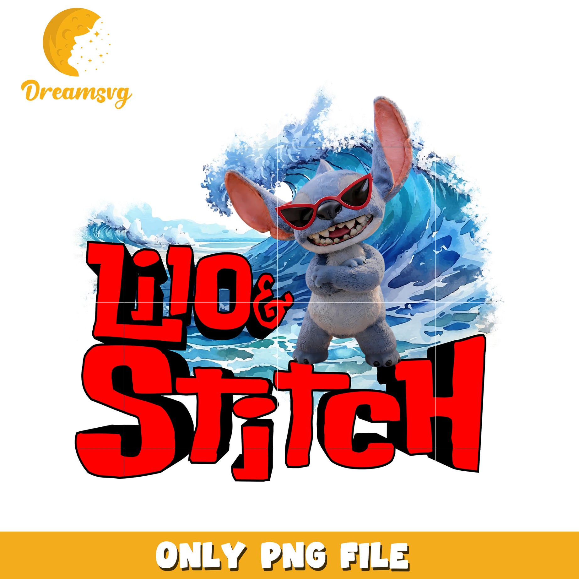 Lilo and stitch cool design png,  stitch cool png, disney stitch png
