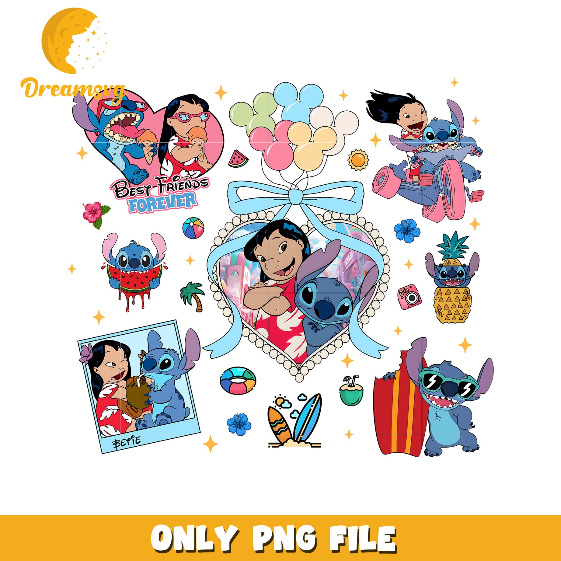 Lilo and stitch happy birthday png, happy birthday png, stitch birthday png