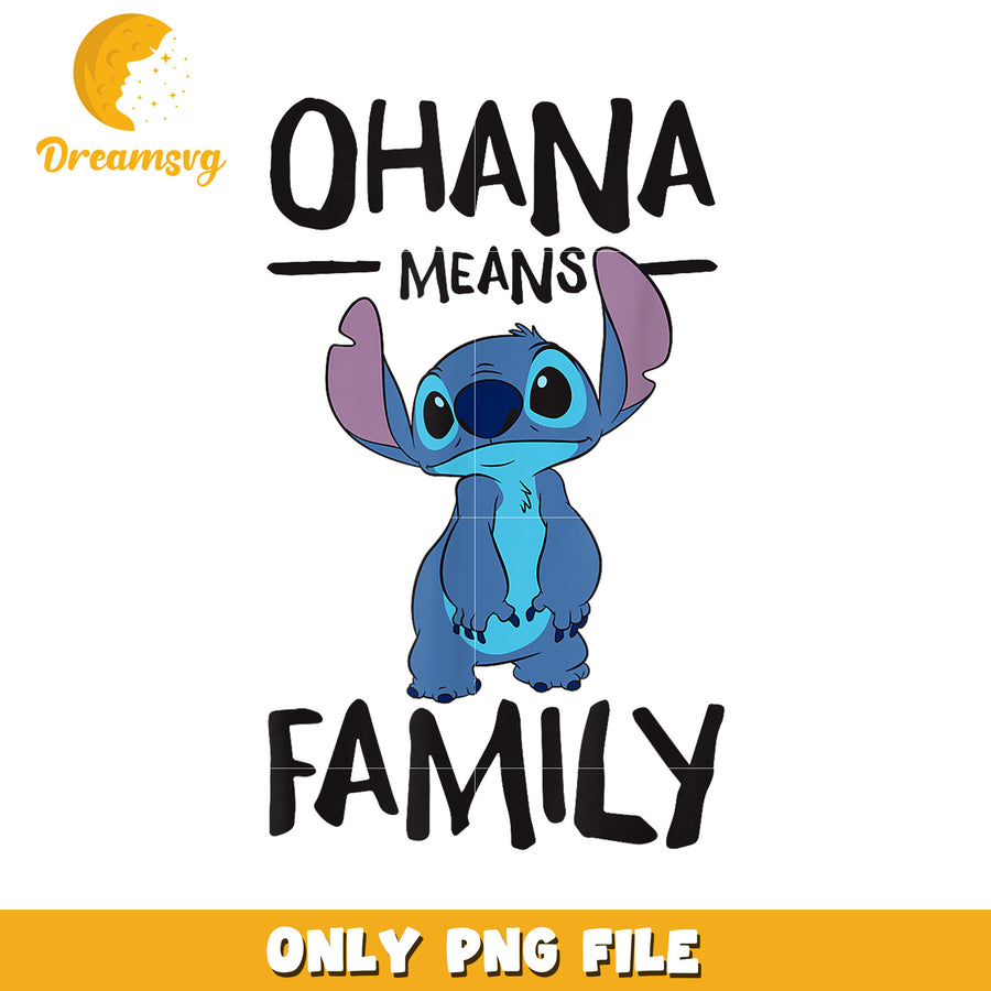 Lilo and stitch ohana means family png, stitch family png, disney stitch png