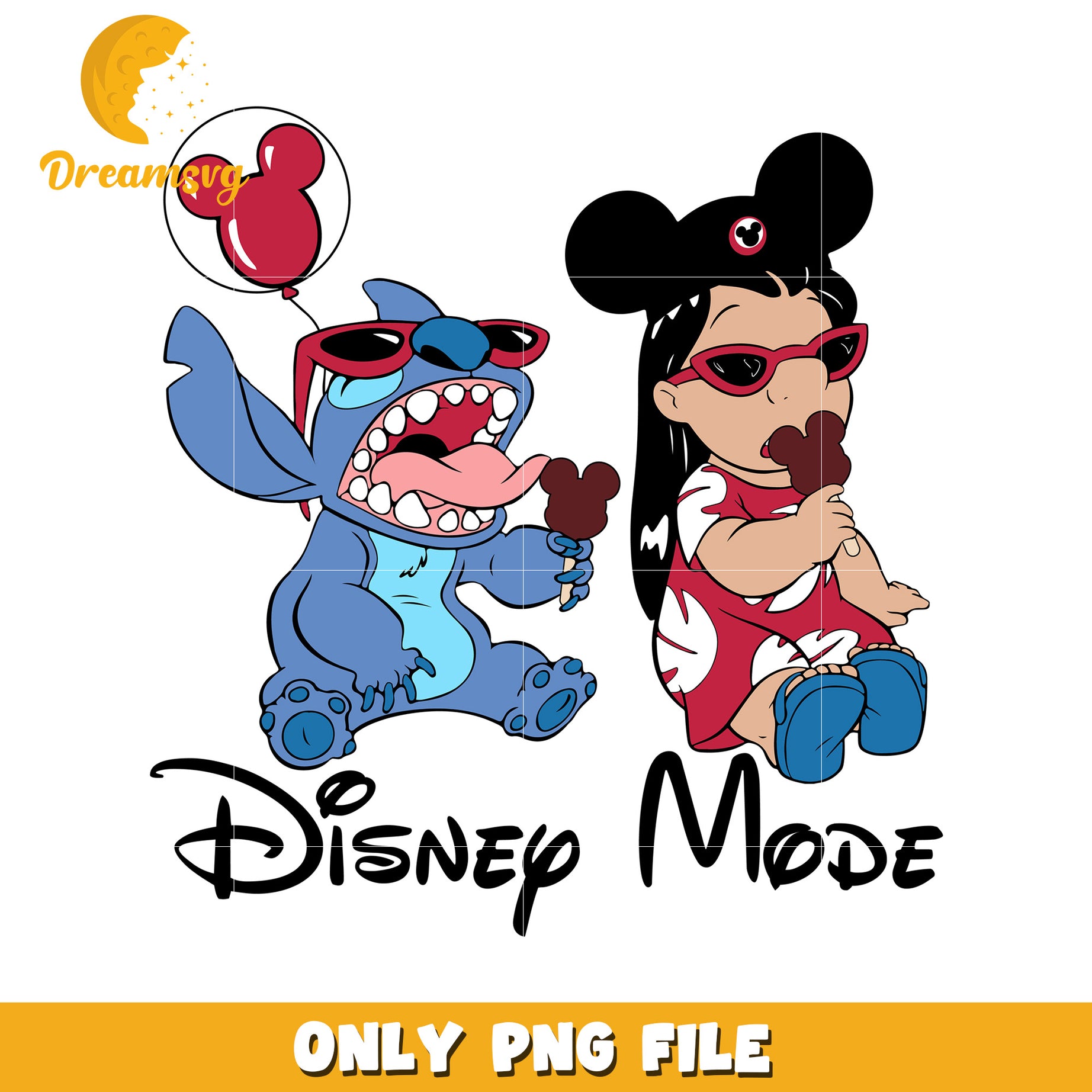 Lilo and stitch png, disney cozy png, holiday glow png