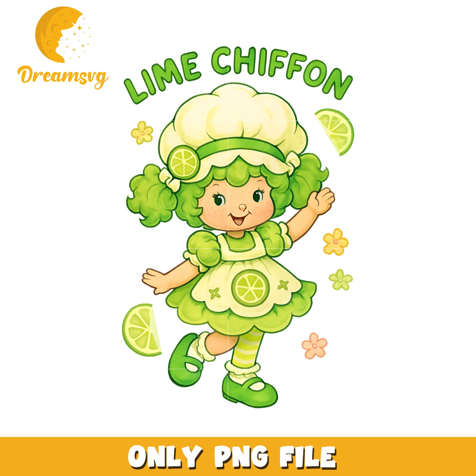 Lime chiffon shortcake strawberry png, strawberry shortcake characters png