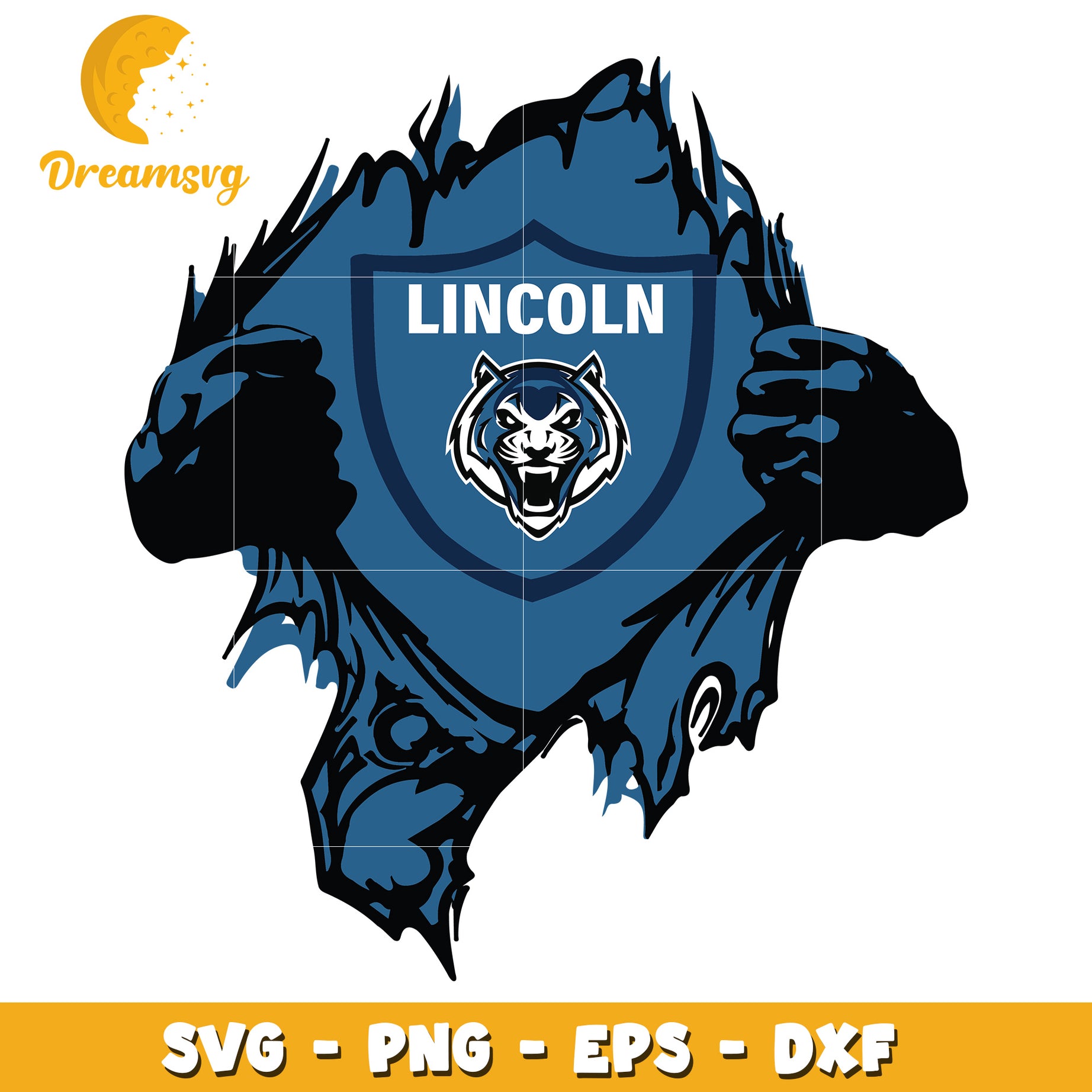 Lincoln Tiger SVG Cut File Bundle