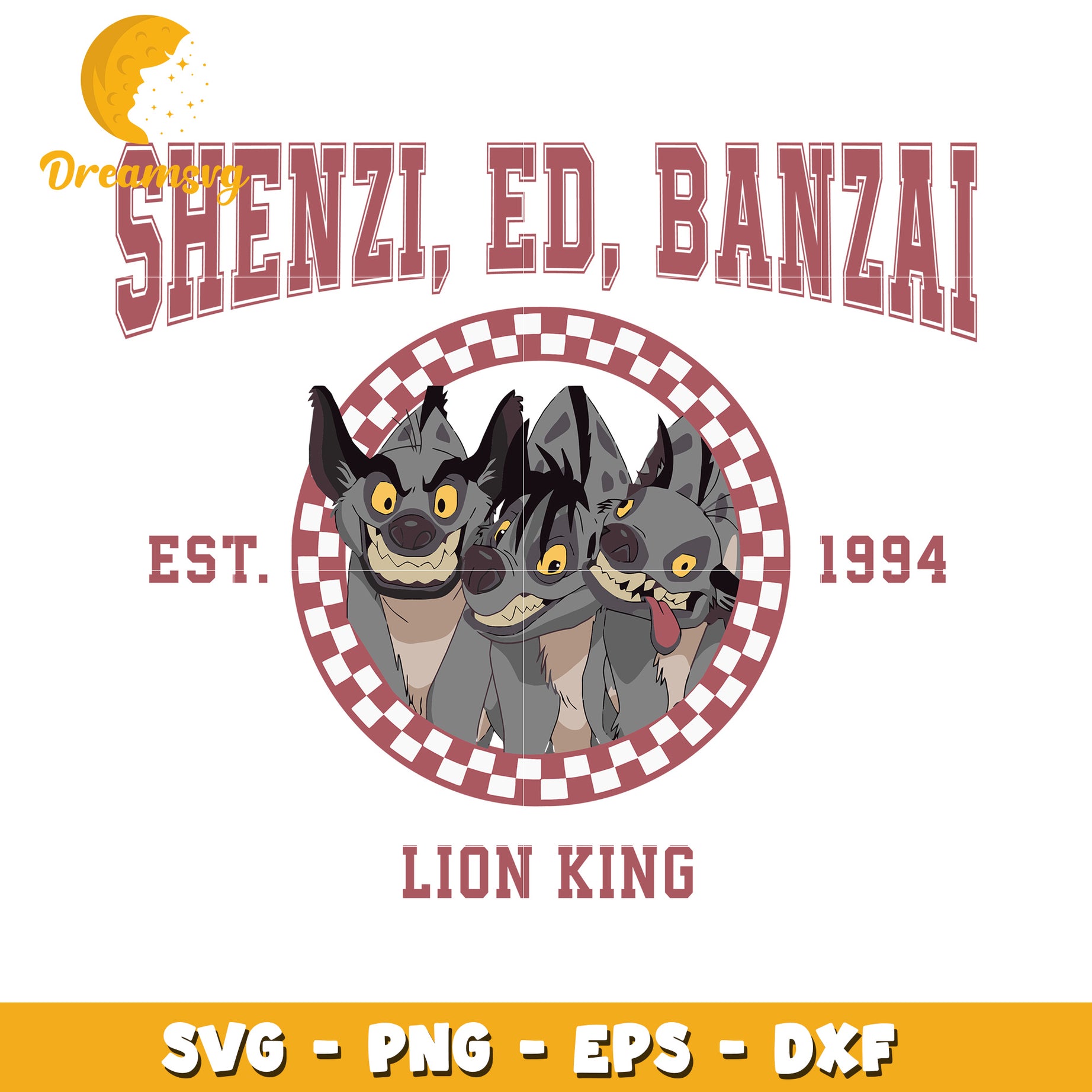 Lion King Hyenas SVG PNG EPS DXF