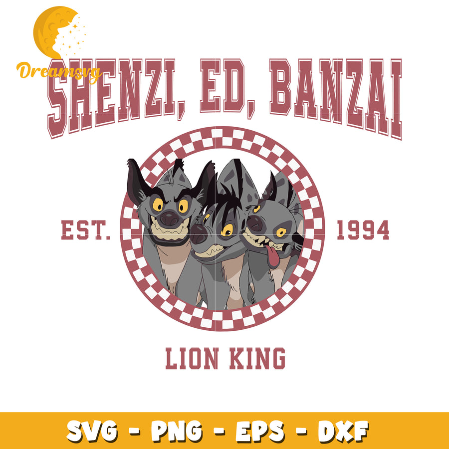 Lion King Hyenas SVG PNG EPS DXF