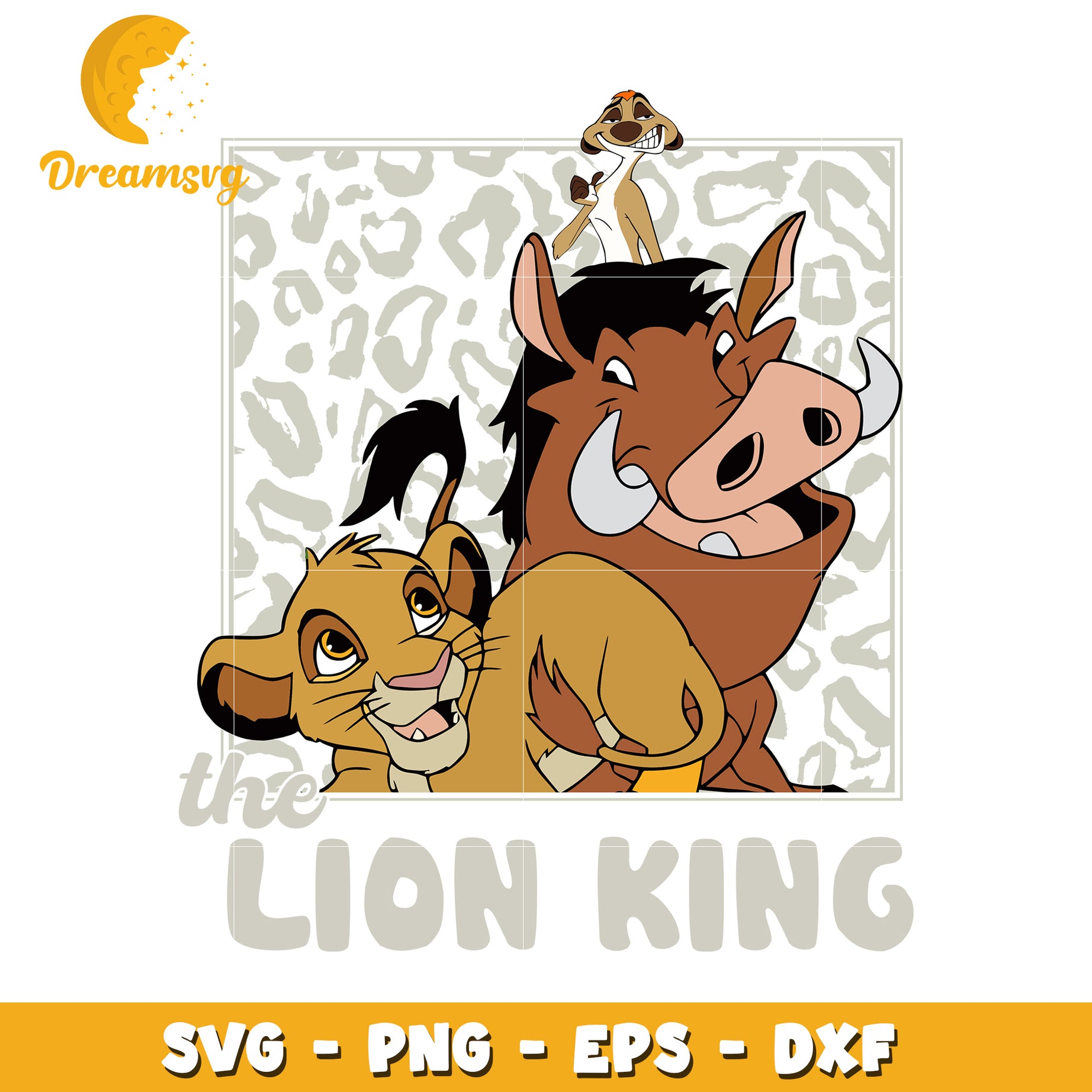 Lion King SVG PNG EPS DXF Cut Files