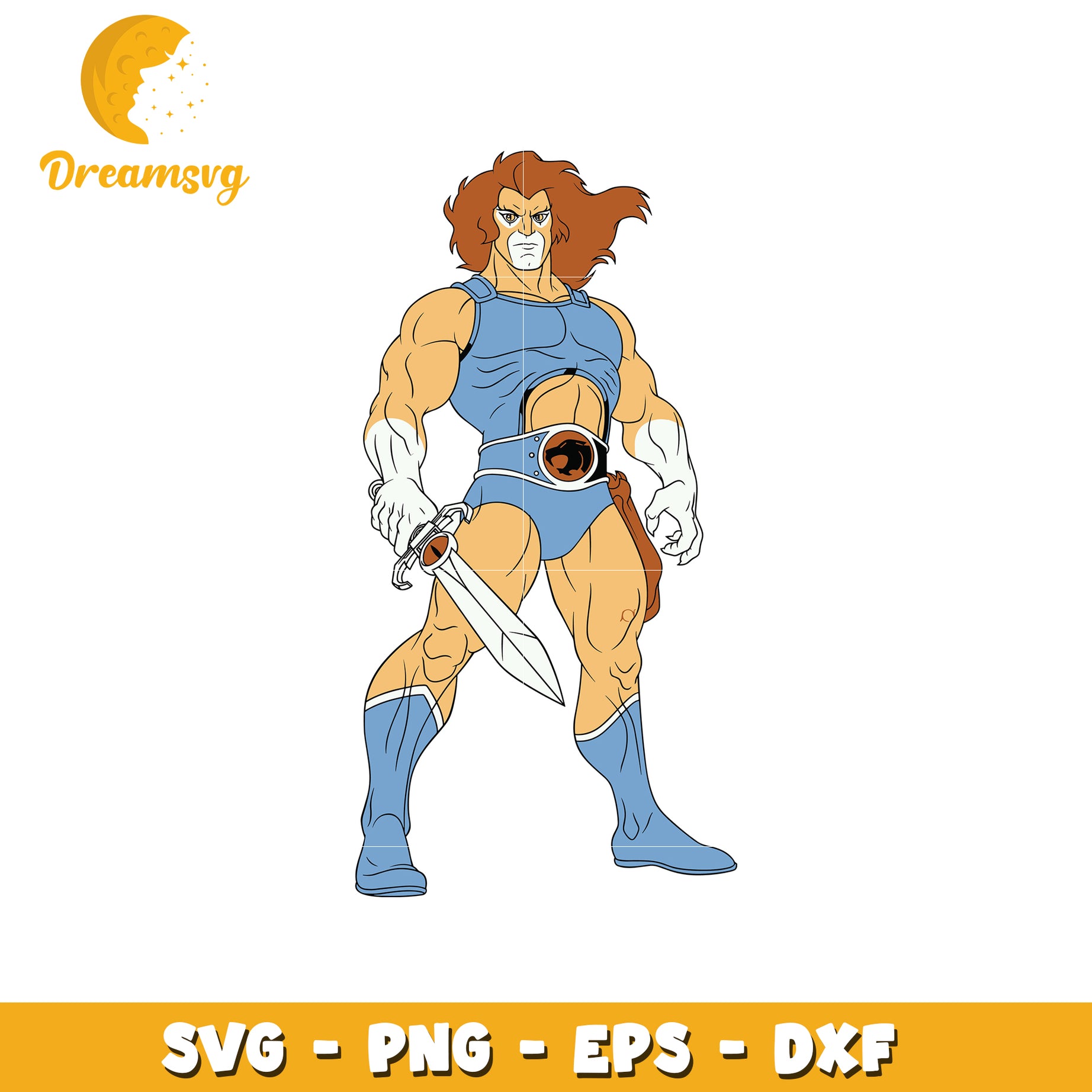 Lion Warrior SVG Clipart for Crafting and Design Projects