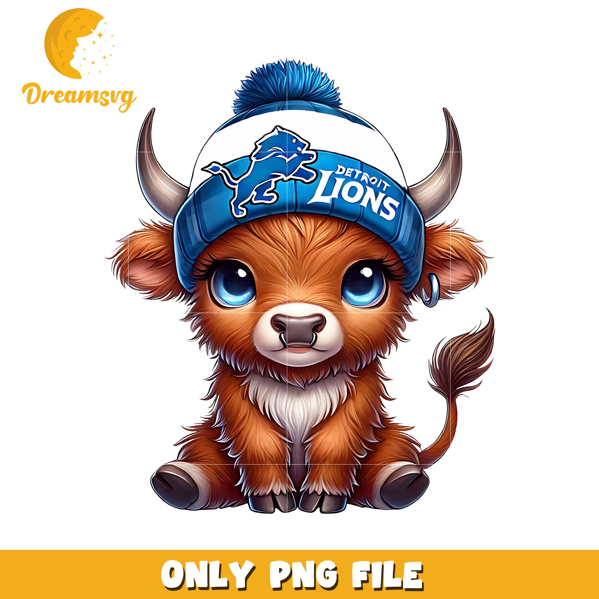 Lions cute bull png, american football png, super bowl png