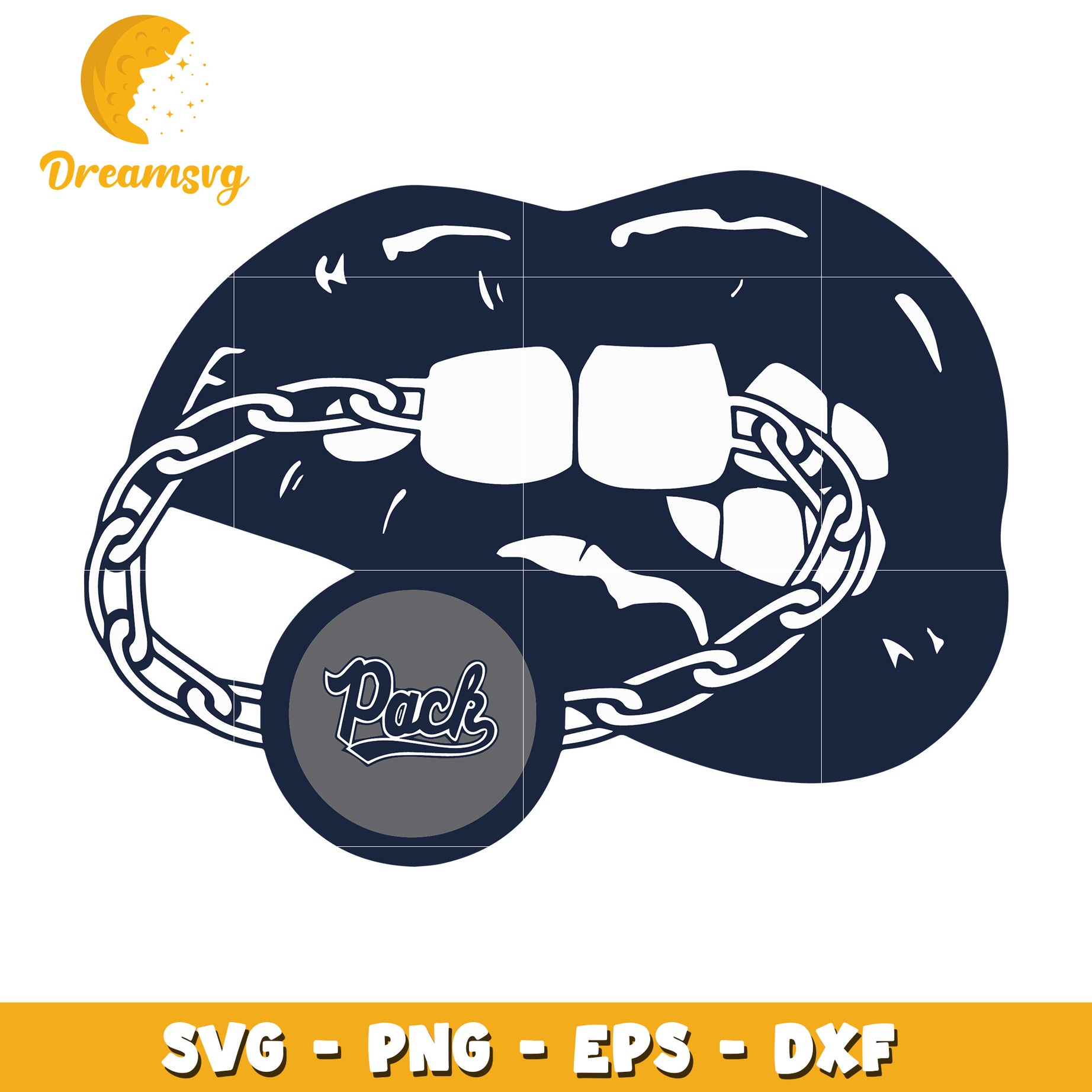 Lips Chain Pack SVG PNG EPS DXF