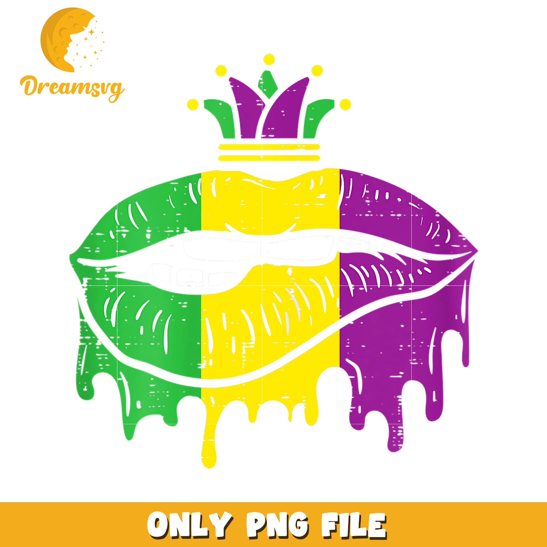 Lips Mardi Gras color symbol design png, Mardi Gras png