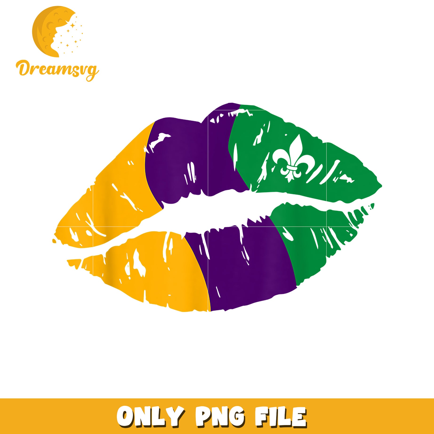 Lips design Mardi Gras colors png, Mardi Gras colors png