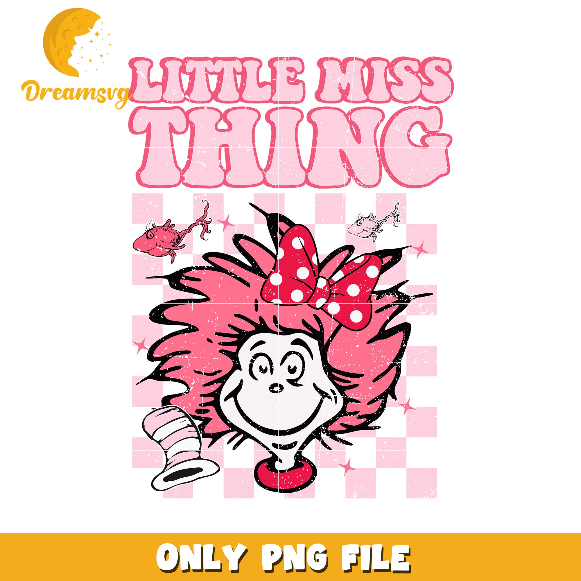 Little Miss Thing Fun PNG Graphic for Creative Projects