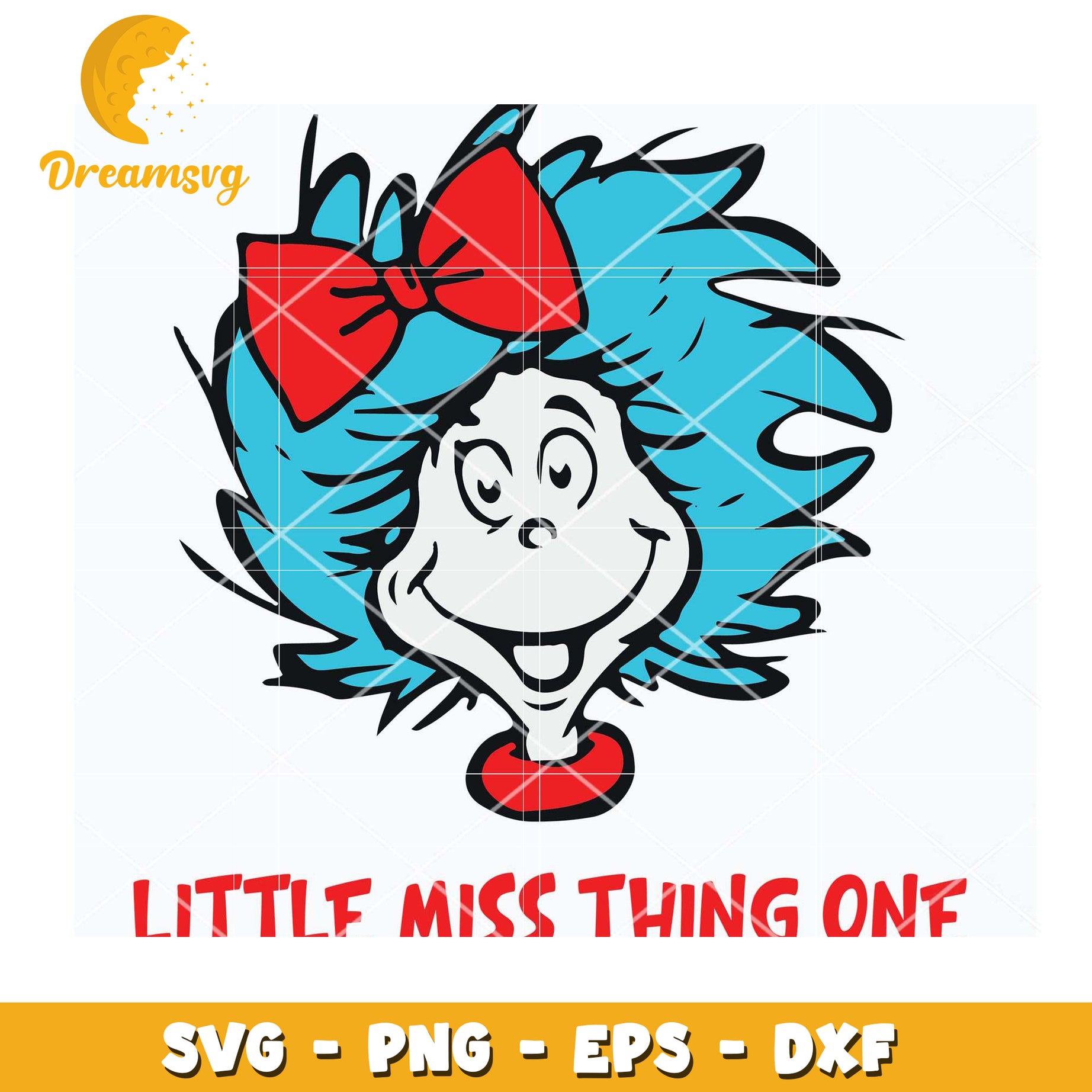 Little Miss Thing One Fun SVG Clipart Instant Download File