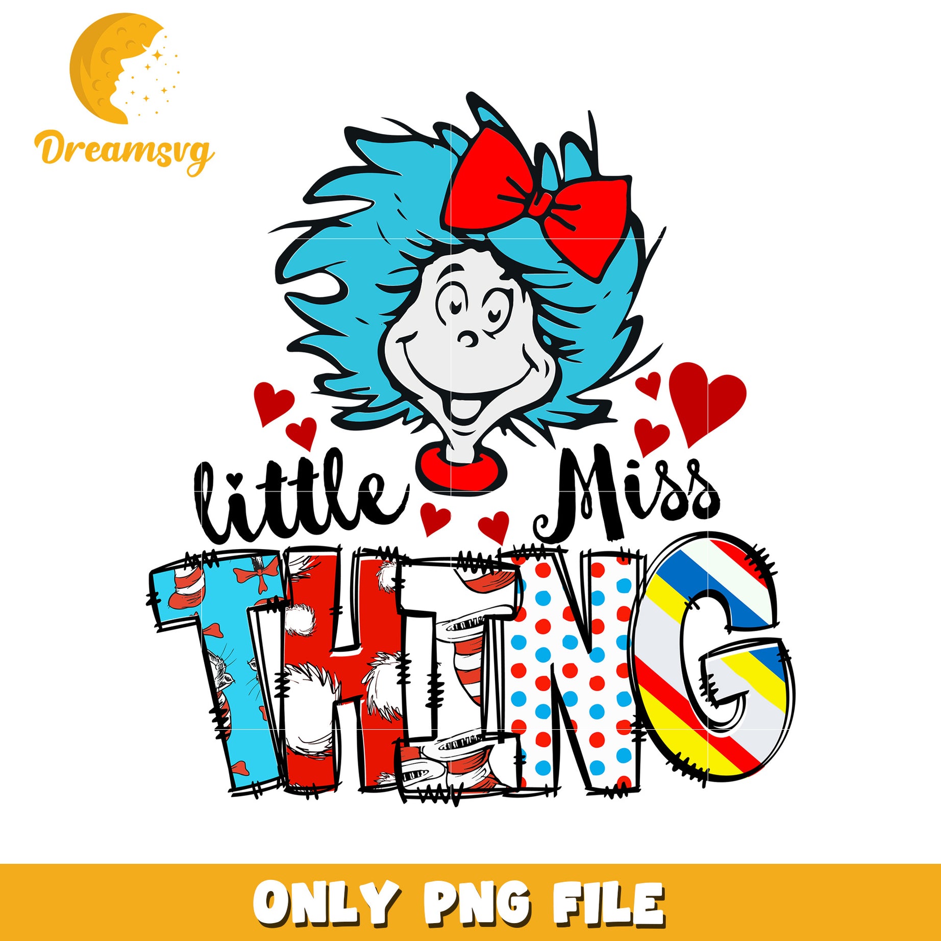 Little Miss Thing PNG Sublimation Design
