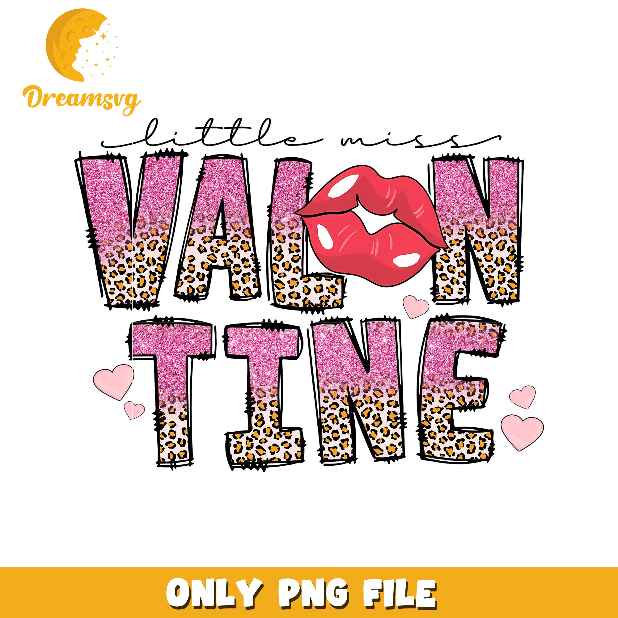 Little Miss Valentine PNG Design